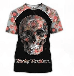 Harley Davidson T-Shirt Design 3D Full Printed Sizes S - 5XL - NAIA222A