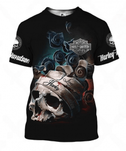 Harley Davidson T-Shirt Design 3D Full Printed Sizes S - 5XL - NANA436A