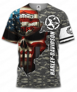 Harley Davidson T-Shirt Design 3D Full Printed Sizes S - 5XL - NAXA327D