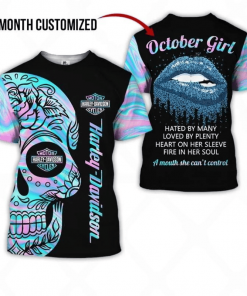 Harley Davidson Hated By Many Loved By Plenty Custom Month T-shirt Design 3D Full Printed Sizes S - 5XL - NMHN185A