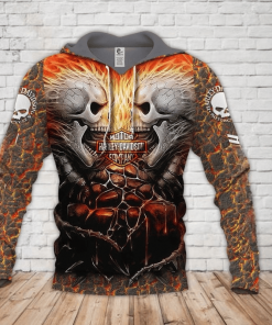 Harley Davidson Hoodie Design 3D Full Printed Sizes S - 5XL - NAKA03H