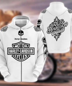 Harley Davidson Zip Hoodie Design 3D Full Printed Sizes S - 5XL - NARA621G