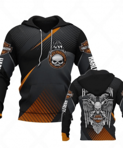 Harley Davidson Hoodie Design 3D Full Printed Sizes S - 5XL - NMQI15E