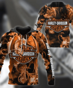Harley Davidson Hoodie Design 3D Full Printed Sizes S - 5XL - NMH047