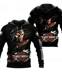 Harley Davidson Hoodie Design 3D Full Printed Sizes S - 5XL - TLRA366B