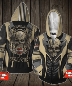 Harley Davidson Custom Name Zip Hoodie Design 3D Full Printed Sizes S - 5XL - NMCS148C
