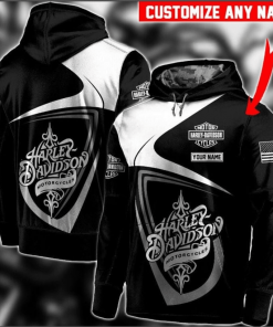 Harley Davidson Custom Name Hoodie Design 3D Full Printed Sizes S - 5XL - NMH045