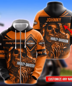 Harley Davidson Custom Name Zip Hoodie Design 3D Full Printed Sizes S - 5XL - TLRA330D