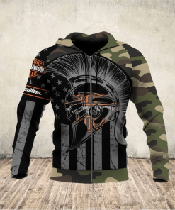 Harley Davidson Zip Hoodie Design 3D Full Printed Sizes S - 5XL - NAXA326S