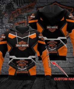 Harley Davidson Custom Name Hoodie Design 3D Full Printed Sizes S - 5XL - NABC156