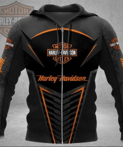 Harley Davidson Zip Hoodie Design 3D Full Printed Sizes S - 5XL - NMCS150C