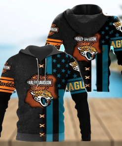 Harley Davidson NFL Jacksonville Jaguars Hoodie Design 3D Full Printed Sizes S - 5XL - NAXA13