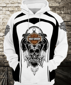 Harley Davidson Hoodie Design 3D Full Printed Sizes S - 5XL - NAXA393