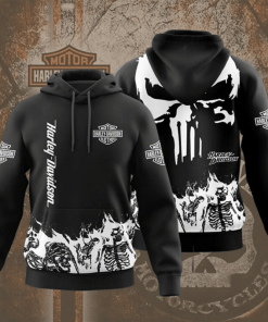 Harley Davidson Hoodie Design 3D Full Printed Sizes S - 5XL - NAXA389A