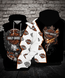Harley Davidson Hoodie Design 3D Full Printed Sizes S - 5XL - NAOA282
