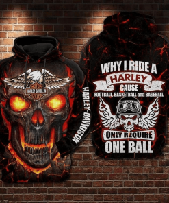 Harley Davidson Why I Ride A Harley Hoodie Design 3D Full Printed Sizes S - 5XL - NAOA281