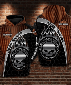 Harley Davidson Hoodie Design 3D Full Printed Sizes S - 5XL - NAOA298