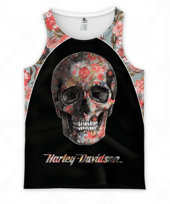 Harley Davidson Tank Top Design 3D Full Printed Sizes S - 5XL - NAIA222L