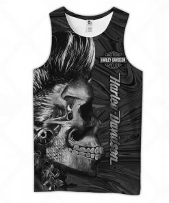 Harley Davidson Tank Top Design 3D Full Printed Sizes S - 5XL - NAKA11Q