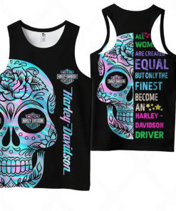 Harley Davidson Only The Finest Become An Harley Davidson Driver Tank Top Design 3D Full Printed Sizes S - 5XL - NMHN186H