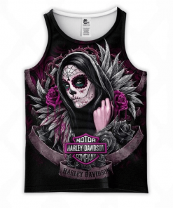 Harley Davidson Tank Top Design 3D Full Printed Sizes S - 5XL - NABQ229J
