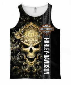 Harley Davidson Tank Top Design 3D Full Printed Sizes S - 5XL - NABQ233J