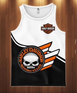 Harley Davidson Tank Top Design 3D Full Printed Sizes S - 5XL - NABQ234J