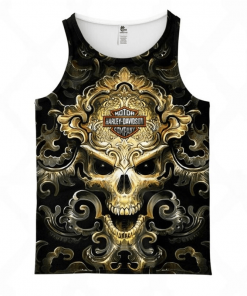 Harley Davidson Tank Top Design 3D Full Printed Sizes S - 5XL - NABQ236J