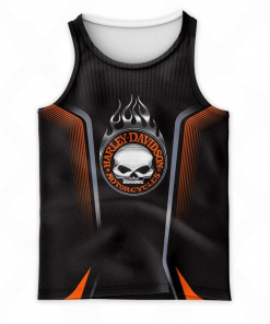 Harley Davidson Tank Top Design 3D Full Printed Sizes S - 5XL - NABS223F