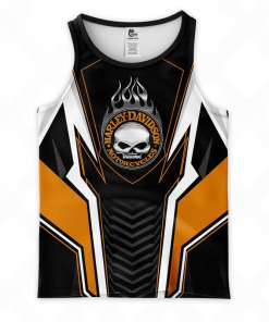Harley Davidson Tank Top Design 3D Full Printed Sizes S - 5XL - NABS224F