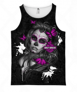 Harley Davidson Tank Top Design 3D Full Printed Sizes S - 5XL - NABS225F