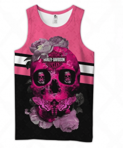 Harley Davidson Tank Top Design 3D Full Printed Sizes S - 5XL - NMQI31B