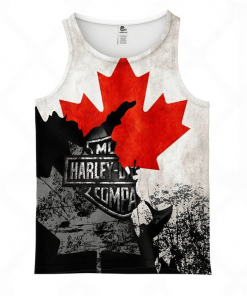 Harley Davidson Tank Top Design 3D Full Printed Sizes S - 5XL - NAKA08Q