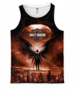 Harley Davidson Tank Top Design 3D Full Printed Sizes S - 5XL - TLEA206H