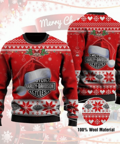 Harley Davidson Santa Claus Christmas Sweater Design 3D Full Printed Sizes S - 5XL Perfect Gift- NABQ217