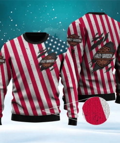 Harley Davidson American Flag Sweater Design 3D Full Printed Sizes S - 5XL - NABQ201