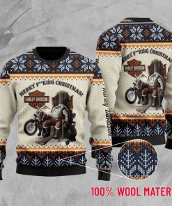 Harley Davidson Merry Christmas Sweater Design 3D Full Printed Sizes S - 5XL - NABQ204