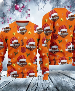 Harley Davidson Santa Claus Christmas Sweater Design 3D Full Printed Sizes S - 5XL - NABQ205