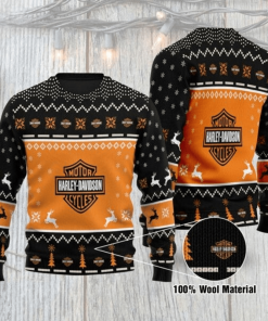 Harley Davidson Christmas Sweater Design 3D Full Printed Sizes S - 5XL - NABQ212