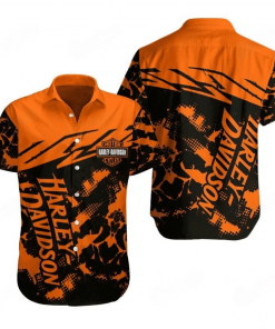 Harley Davidson Button Shirt Design 3D Full Printed Sizes S - 5XL NASA376