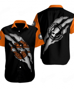 Harley Davidson Button Shirt Design 3D Full Printed Sizes S - 5XL NASA364