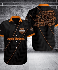 Harley Davidson Button Shirt Design 3D Full Printed Sizes S - 5XL NANA415