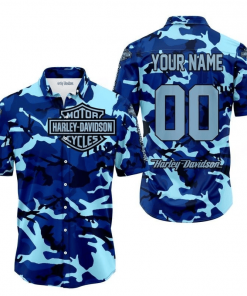Harley Davidson Custom Name And Number Button Shirt Design 3D Full Printed Sizes S - 5XL NMB069