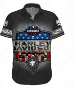 Harley Davidson Button Shirt Design 3D Full Printed Sizes S - 5XL NAKA16D