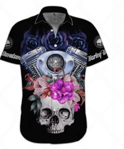 Harley Davidson Button Shirt Design 3D Full Printed Sizes S - 5XL TLEA211C