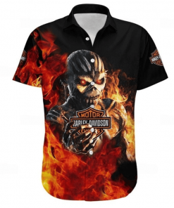 Harley Davidson Button Shirt Design 3D Full Printed Sizes S - 5XL NARA611S