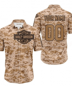 Harley Davidson Custom Name And Number Button Shirt Design 3D Full Printed Sizes S - 5XL NMB066