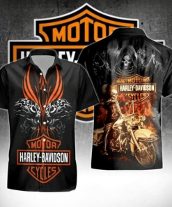 Harley Davidson Hawaii Shirt Design 3D Full Printed Sizes S - 5XL TLYA232