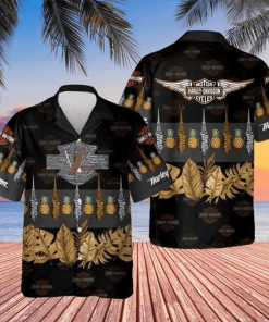 Harley Davidson Hawaii Shirt Design 3D Full Printed Sizes S - 5XL NABB100