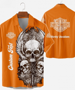 Harley Davidson Custom Name Hawaii Shirt Design 3D Full Printed Sizes S - 5XL NAMA246A
